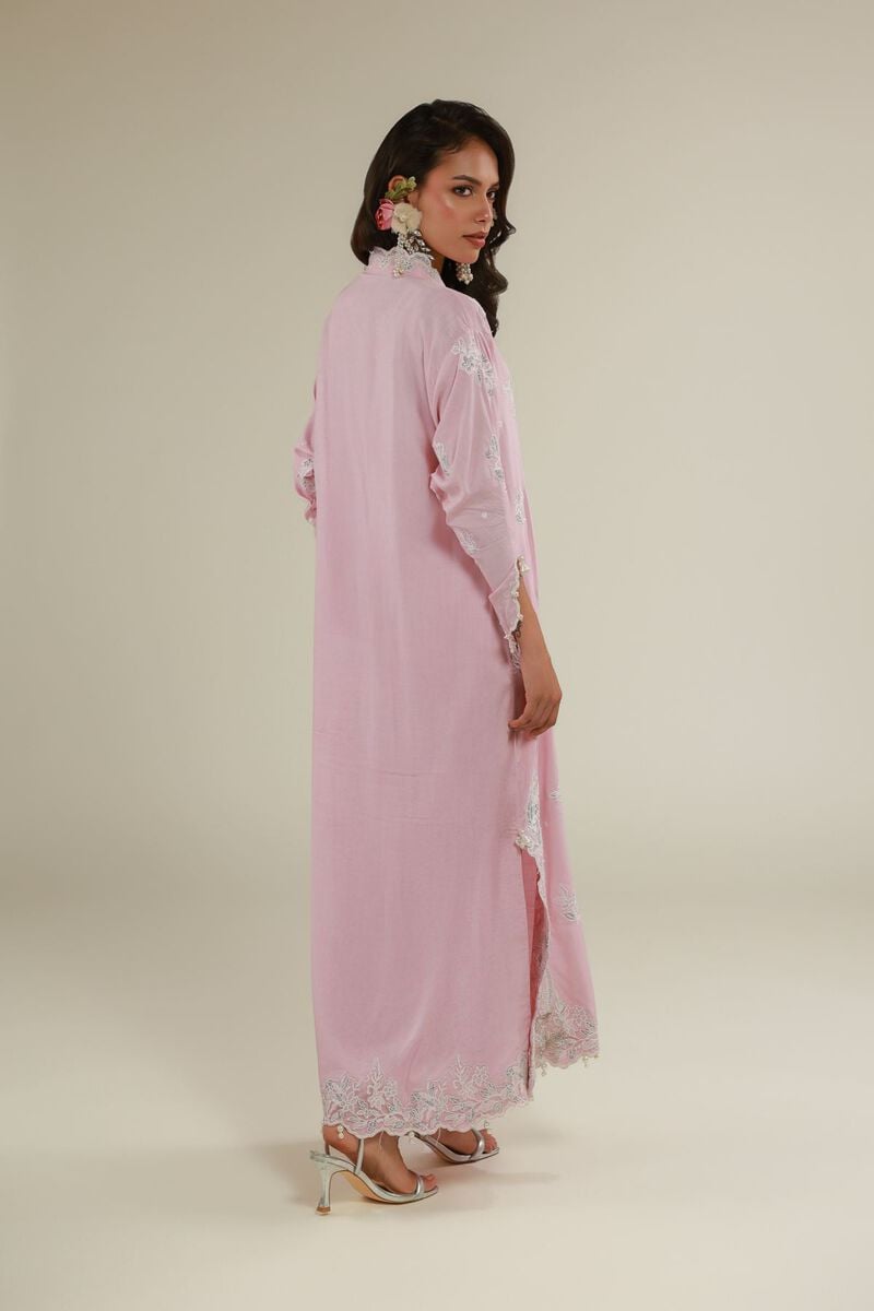 Embroidered | Raw Silk | Floral Pearl Co-ords | USD 100.00