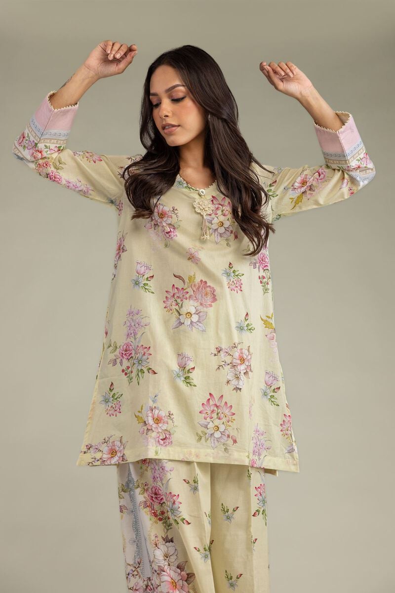 Printed | Cambric | Short Floral Kurta | USD 35.00