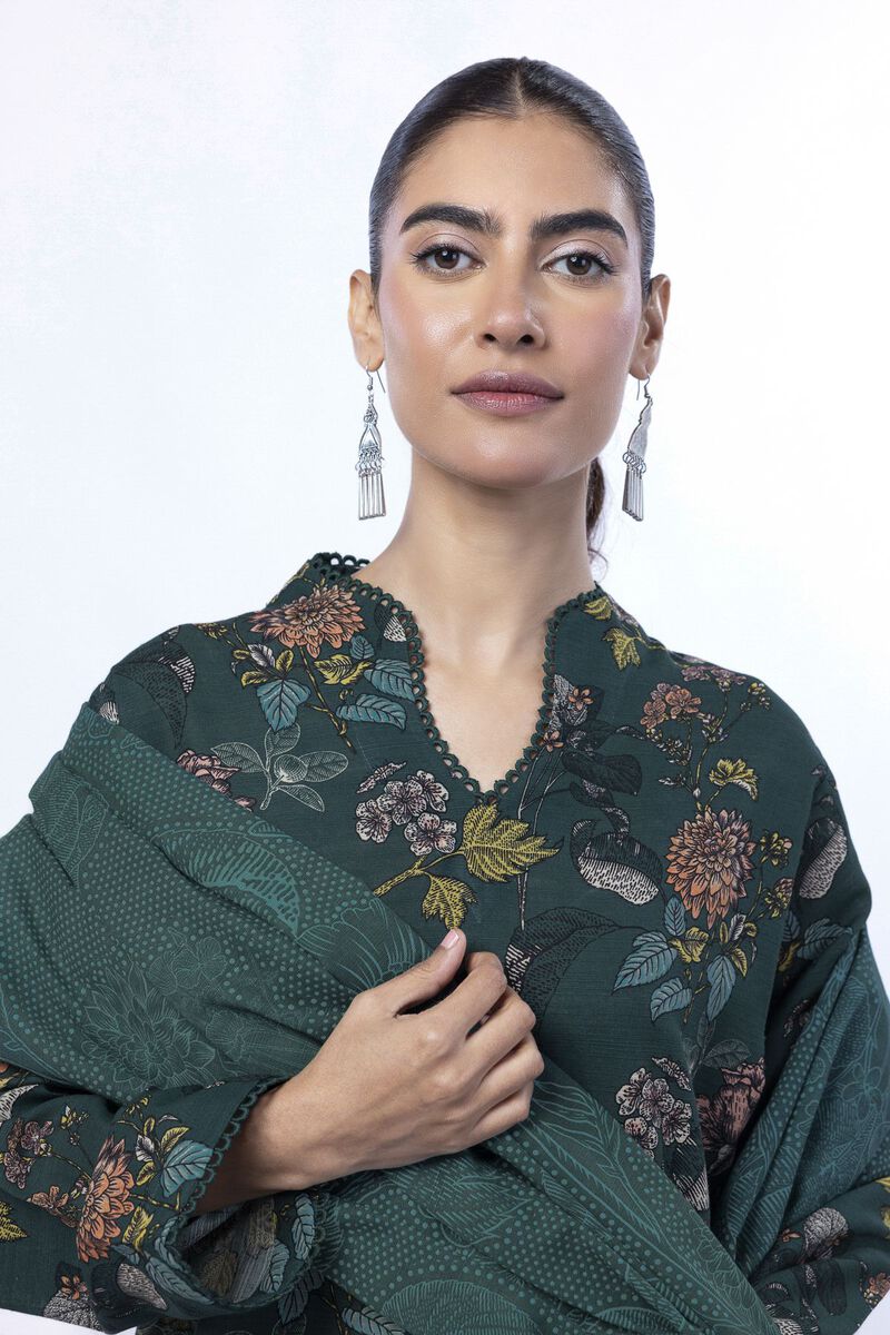 Printed | Light Khaddar | Tailored 3 Piece | USD 45.00