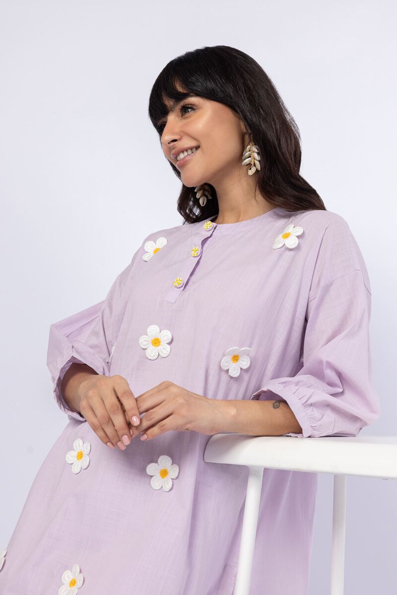 Embroidered | Crosshatch Poplin | Kurta | USD 12.00