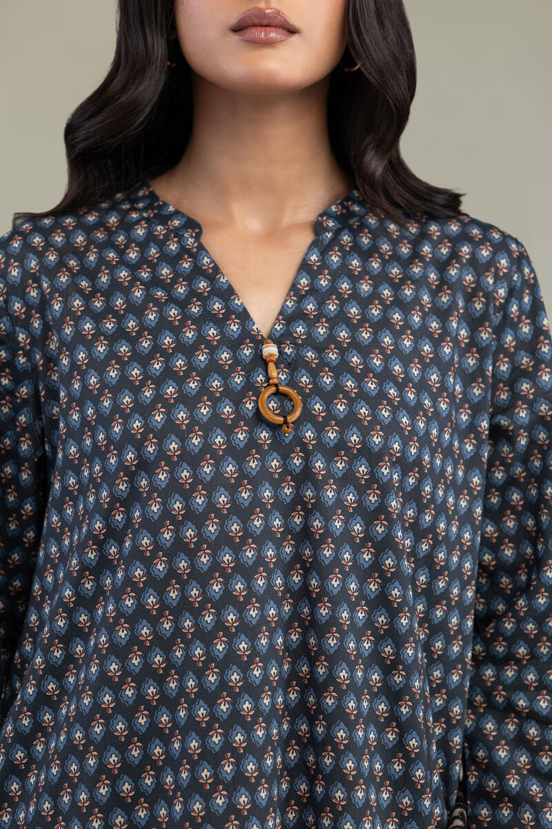Printed | Cambric | V-Neck Cambric Kurta | USD 35.00