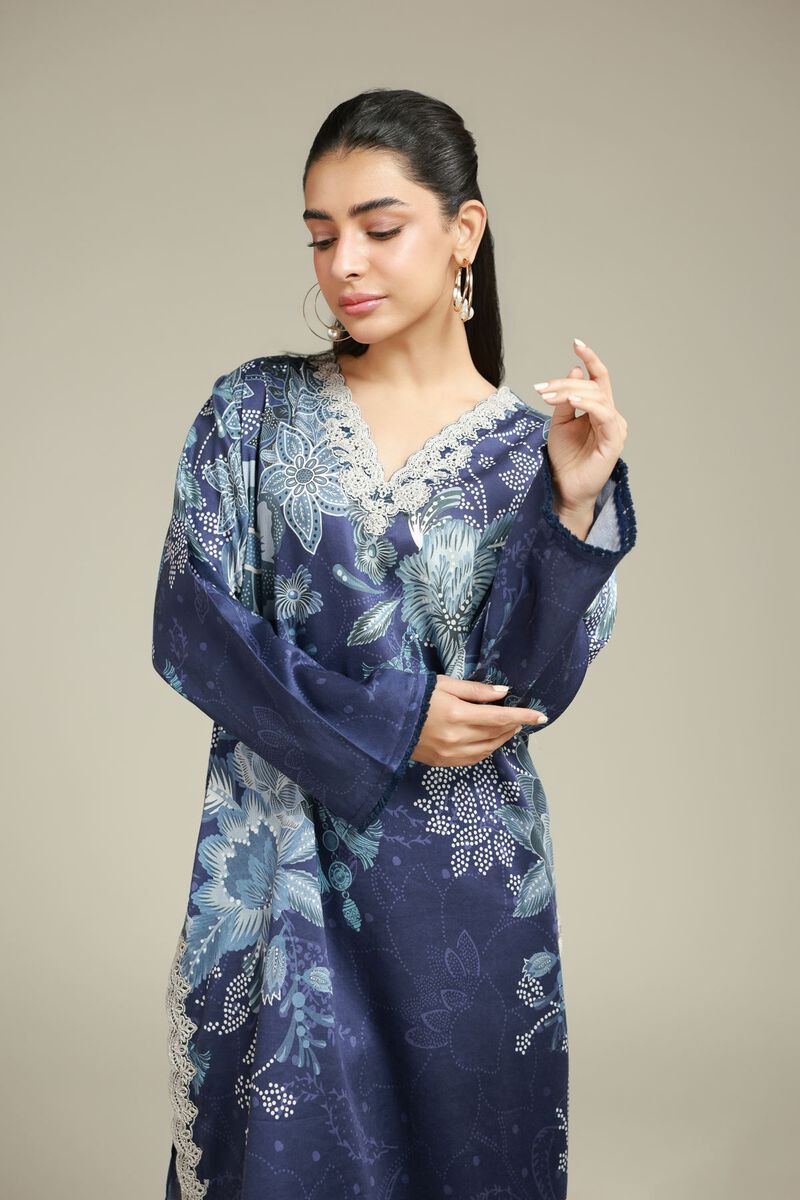 Embroidered | Satin | Tailored 2 Piece | Top and Bottom | USD 60.00