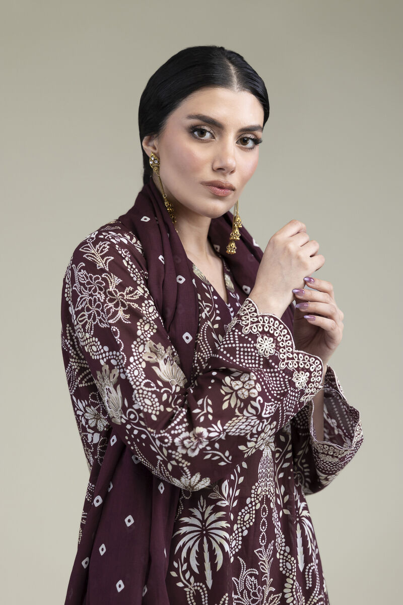 Embroidered | Cambric | Cambric Tailored 3-Piece | USD 70.00