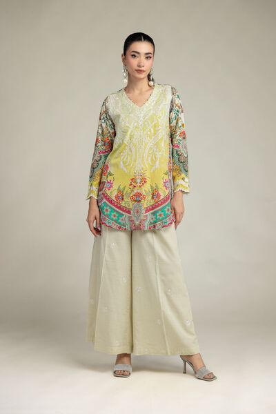 Embroidered | Raw Silk | Raw Silk Pants | USD 30.00