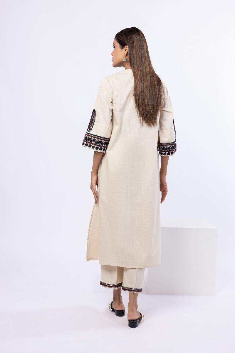 Embroidered | Crosshatch Poplin | Kurta | USD 12.50