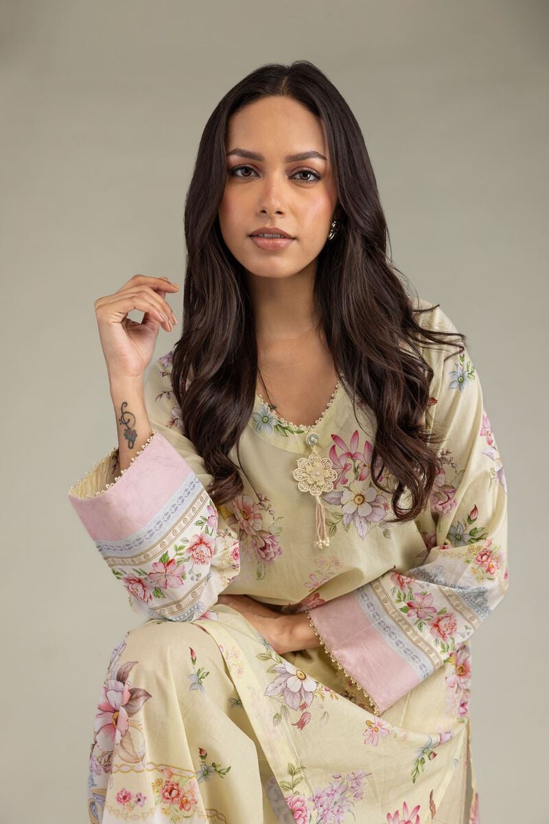 Printed | Cambric | Short Floral Kurta | USD 35.00