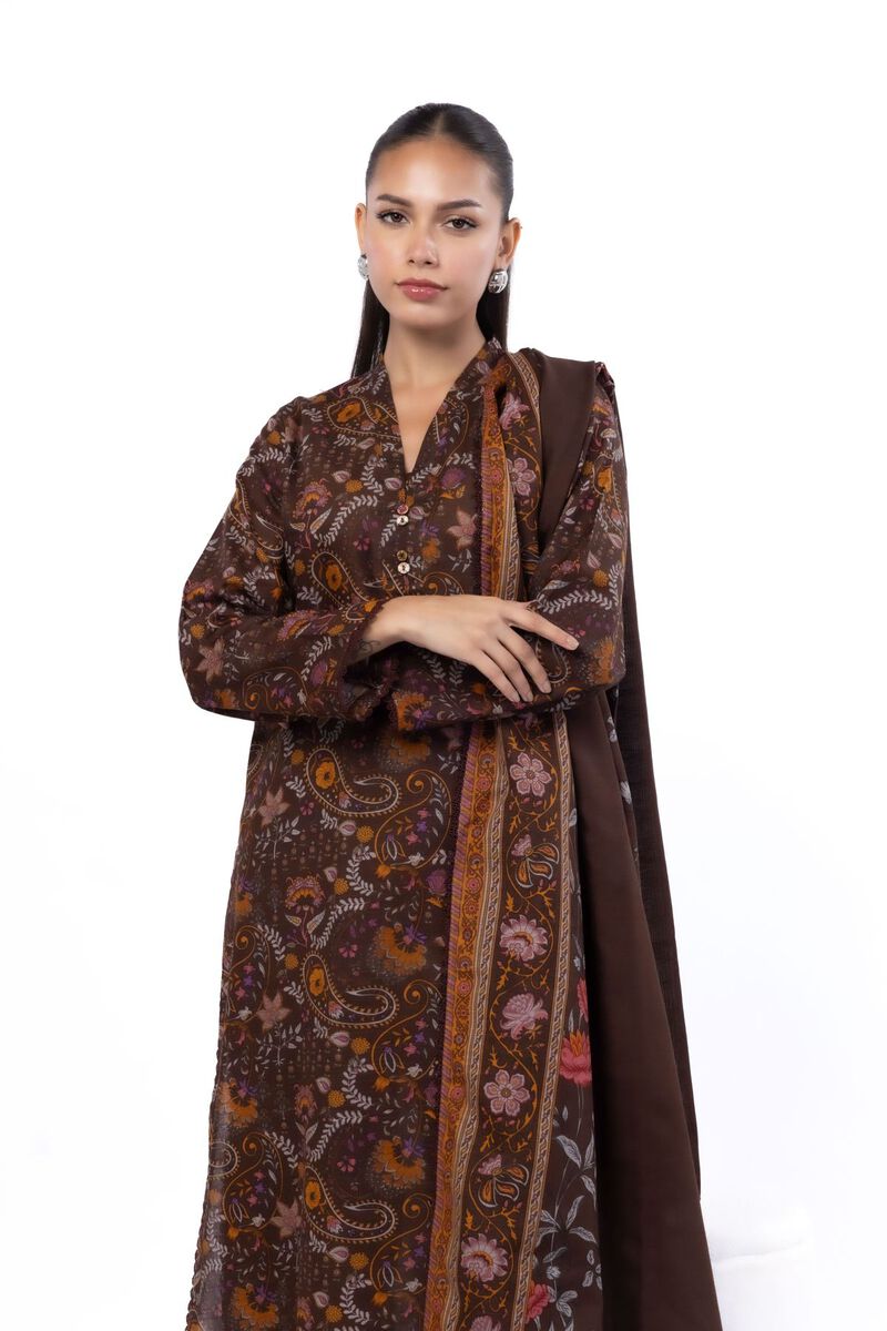 Printed | Khaddar | Tailored 3 Piece | USD 22.50