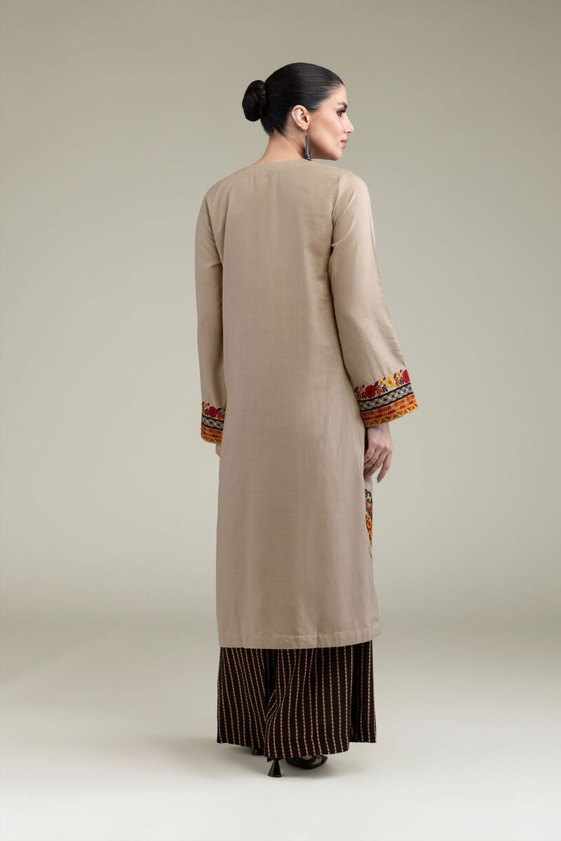 Embroidered | Raw Silk | Floral Silk Kurta | USD 45.00
