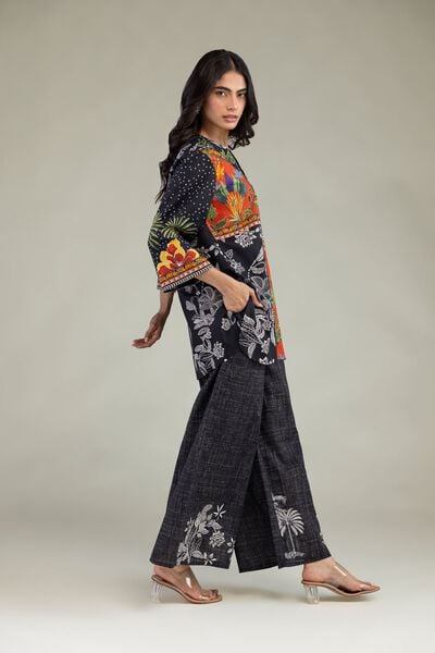 Printed | Cambric | Floral Black Trousers | USD 30.00