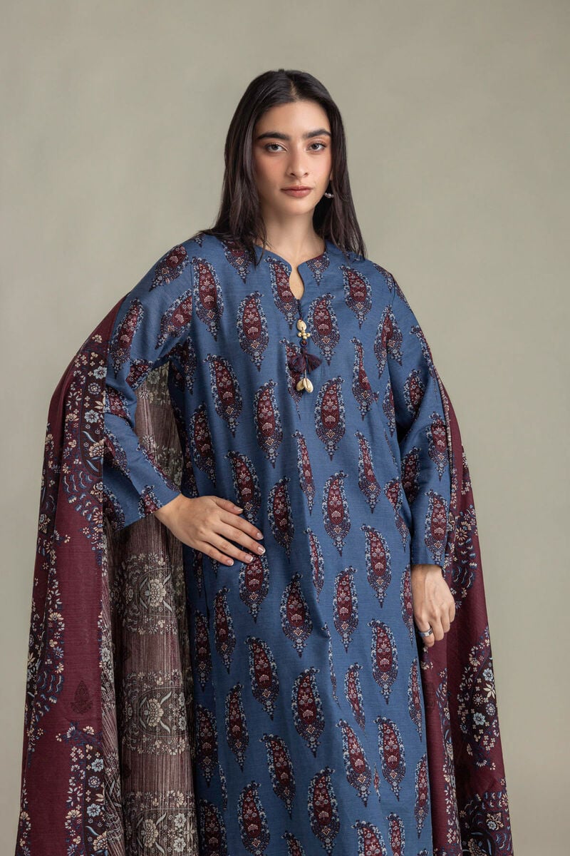 Printed | Light Khaddar | Tailored 3-Piece Set | USD 65.00