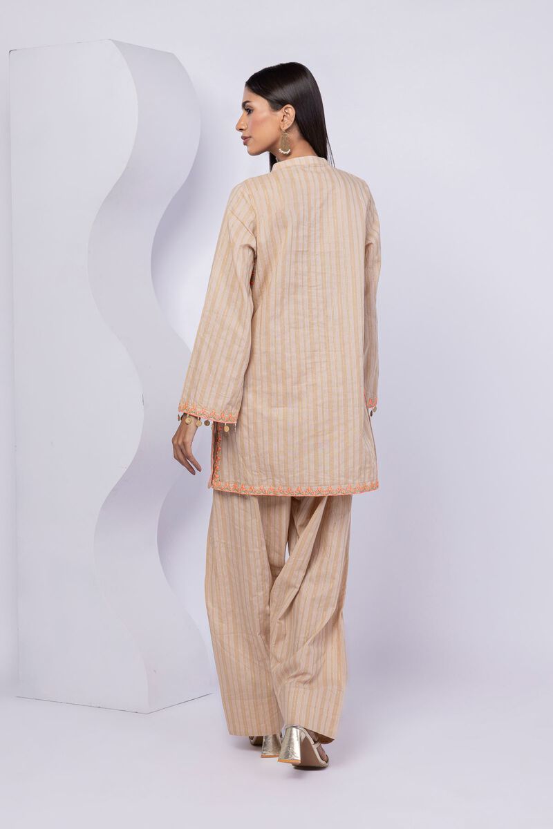 Embroidered | Lurex Stripes | Kurta | USD 20.00