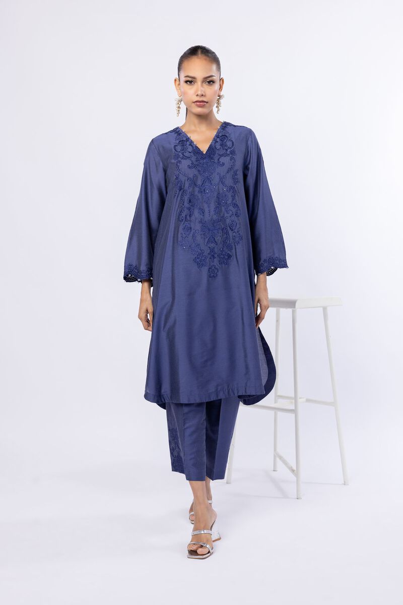 Embroidered | Raw Silk | Pants | USD 18.00