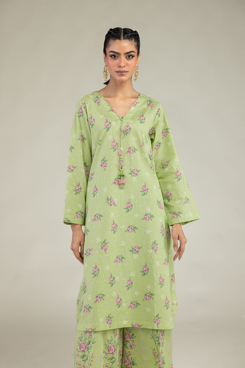 Printed | Cambric | Floral Longline Kurta | USD 35.00
