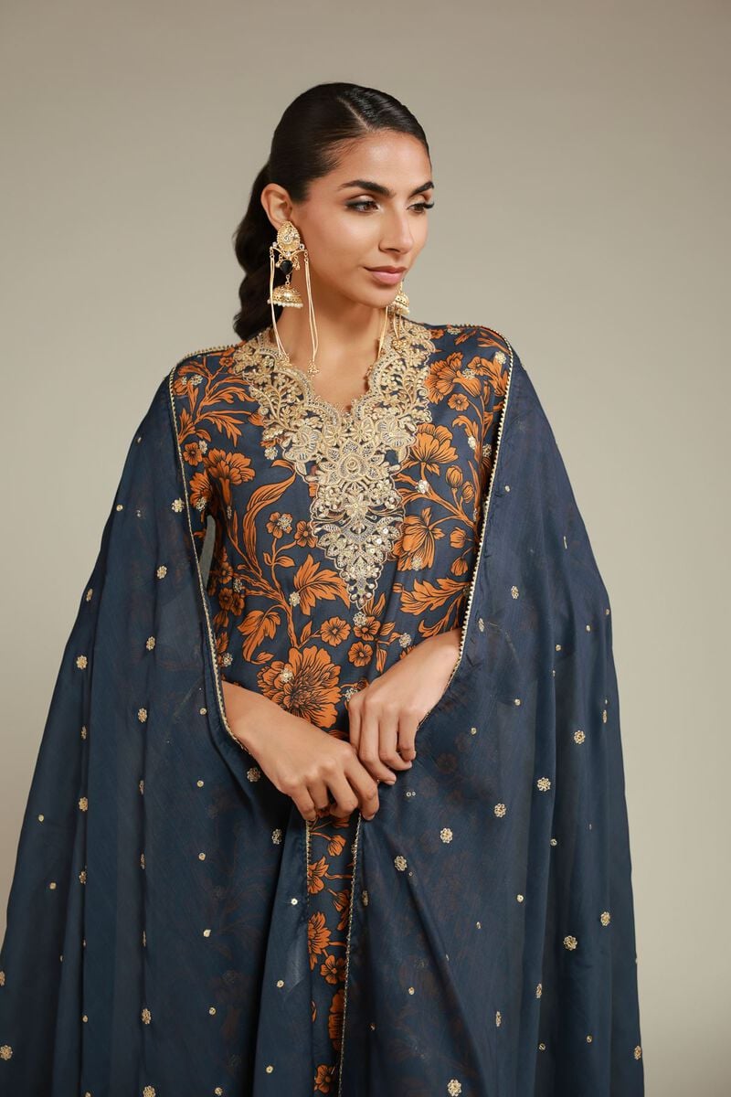 Embroidered | Raw Silk | 3 Piece Co-ord Set | USD 145.00