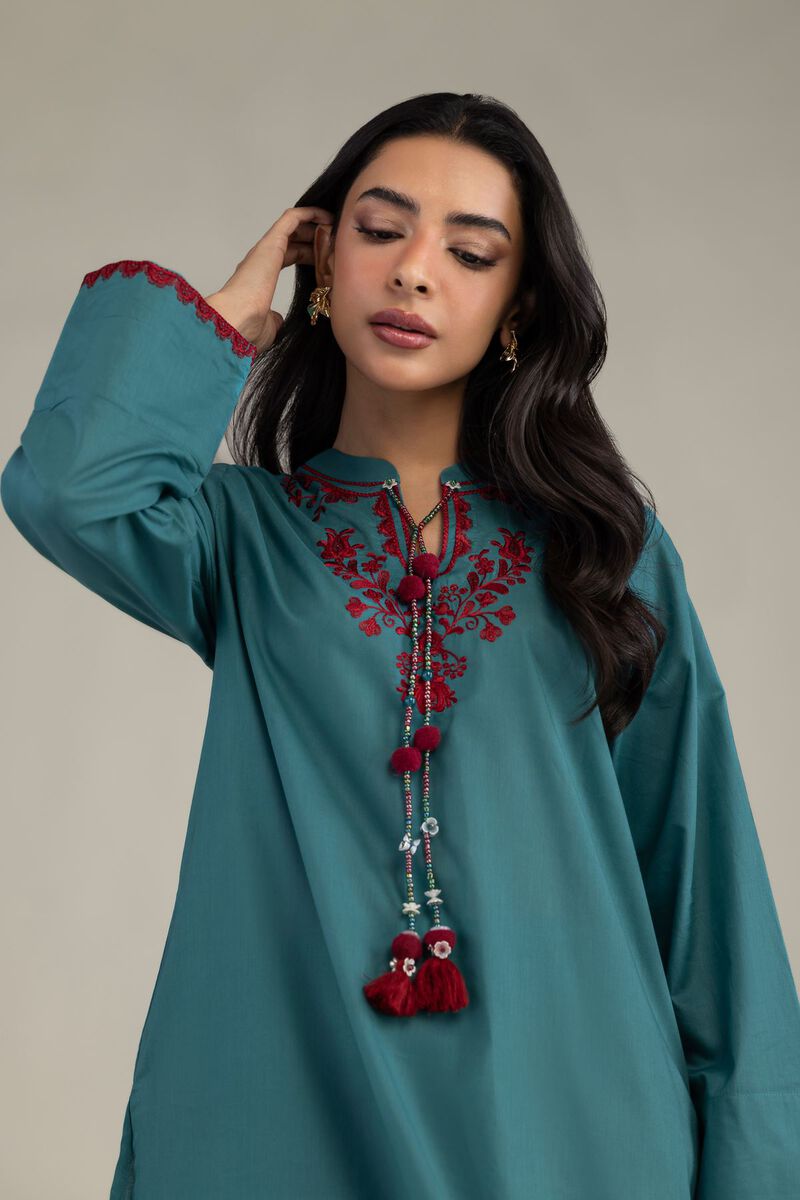 Embroidered | Cambric | Floral Cambric Kurta | USD 35.00