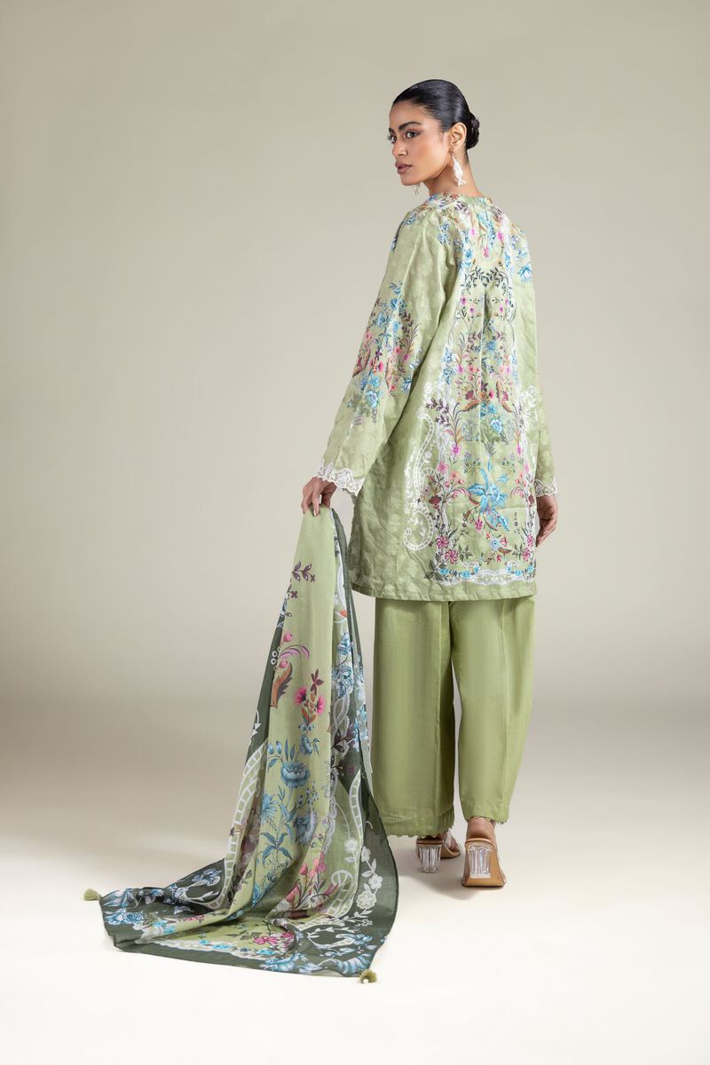 Embroidered | Broshia | Floral Tailored 3-Piece | USD 75.00