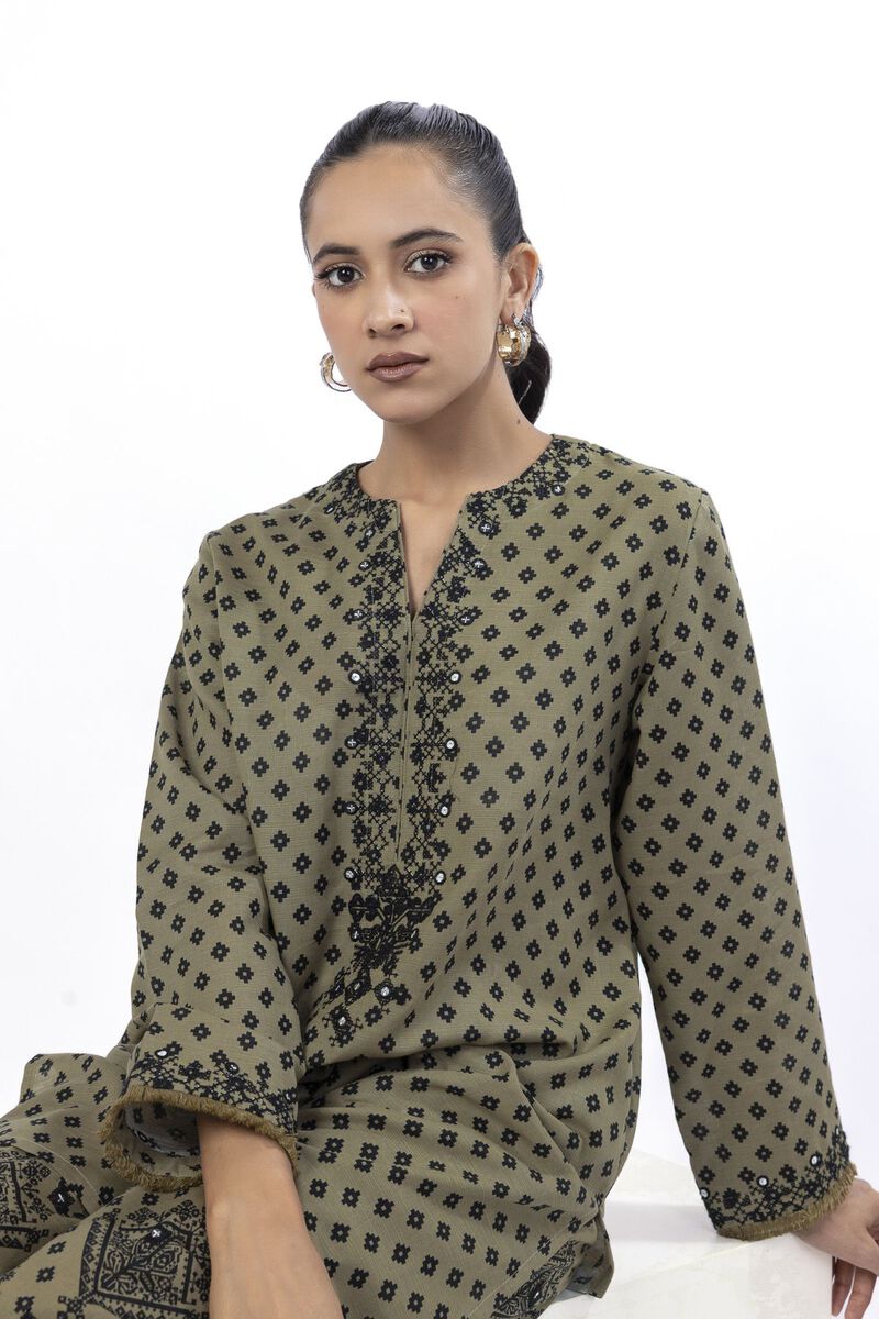 Embroidered | Khaddar | Tailored 2 Piece | Top and Bottom | USD 40.00