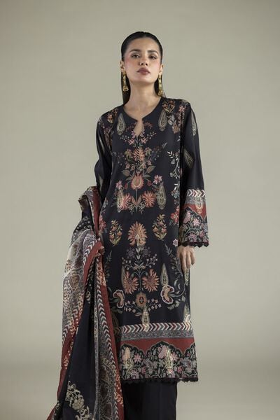 Printed | Jacquard | Floral Tailored 3-Piece | USD 65.00