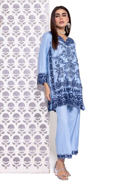 Embroidered | Viscose Oak Silk | Pants | USD 6.00