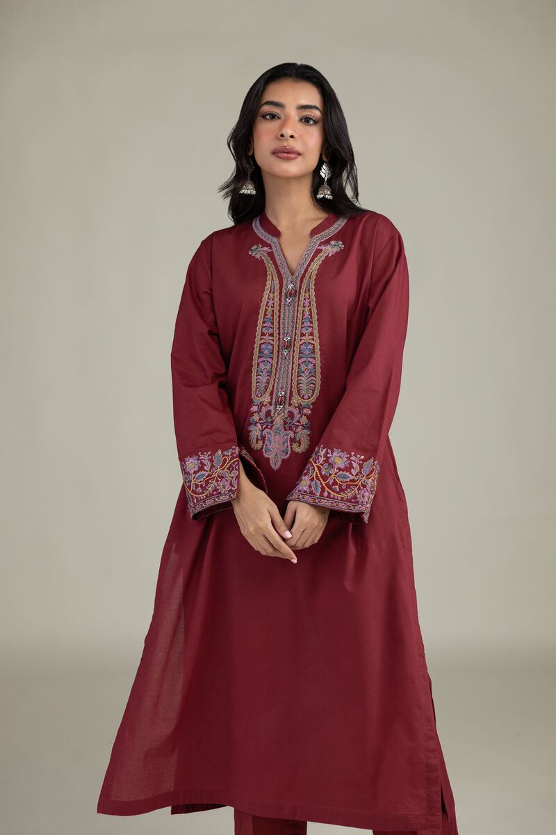 Embroidered | Cambric | Floral Cambric Kurta | USD 35.00