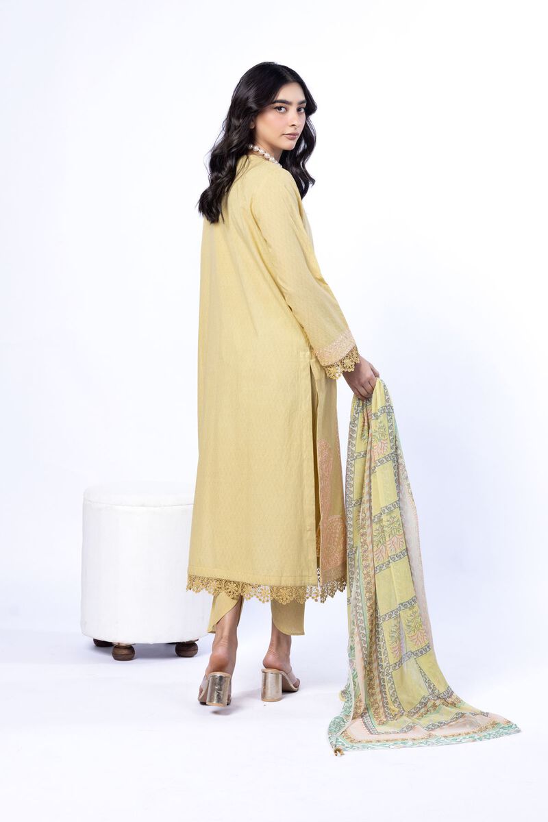 Embroidered | Cotton Dobby | Tailored 3 Piece | USD 75.00