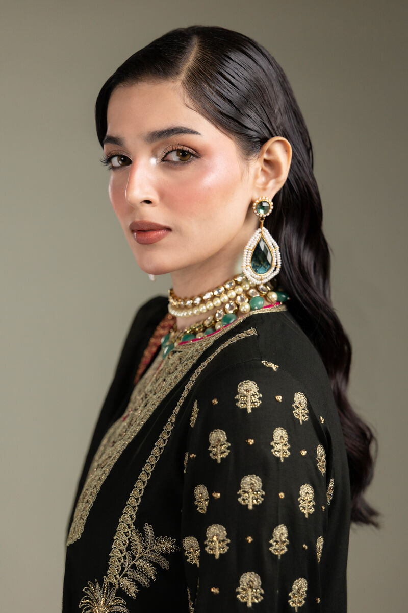 Embroidered | Raw Silk | 3-Piece Co-ord Set | USD 210.00