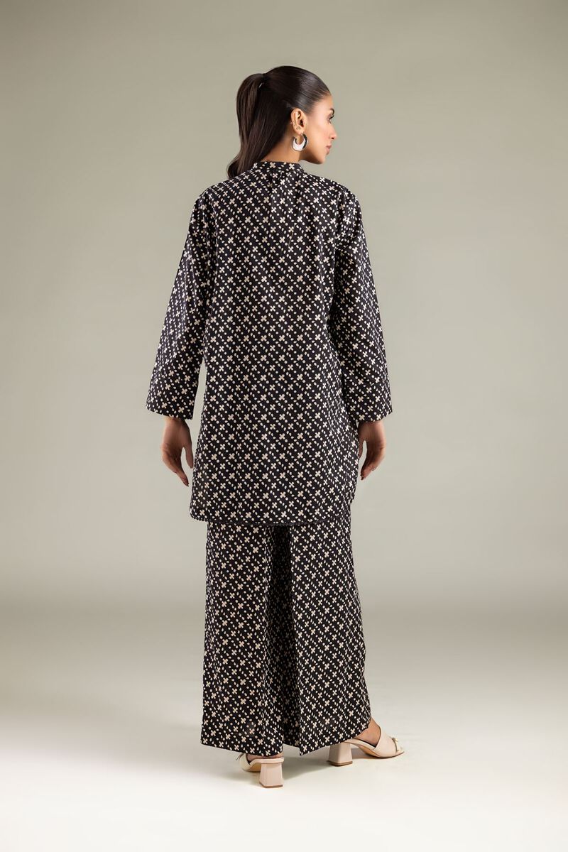 Printed | Cambric | Geometric Band Collar Kurta | USD 30.00