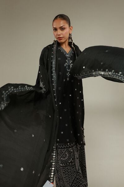 Embroidered | Polyester Silk | Draped Gota Dupatta | USD 40.00