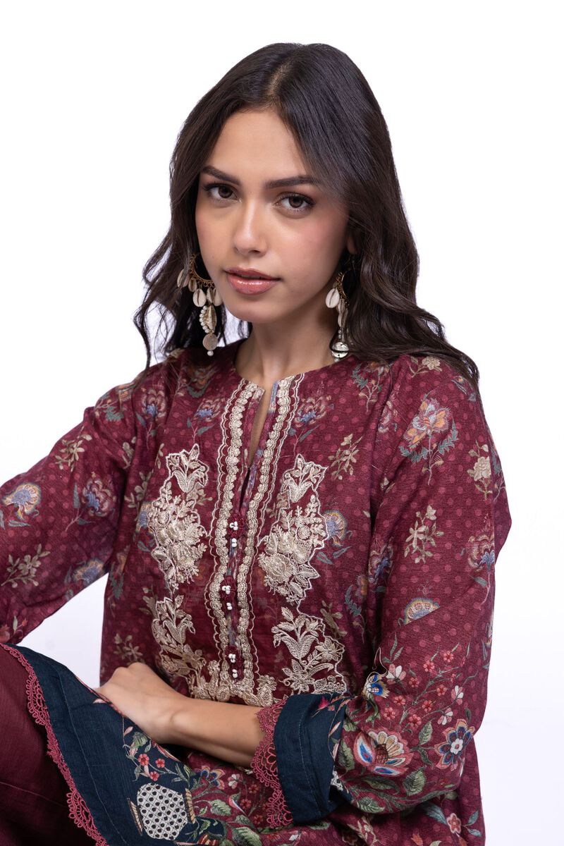 Embroidered | Textured Cotton | Kurta | USD 30.00
