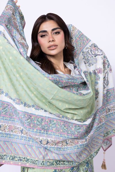 Printed | Cotton Polyester Broshia Jacquard | Dupatta | USD 7.50