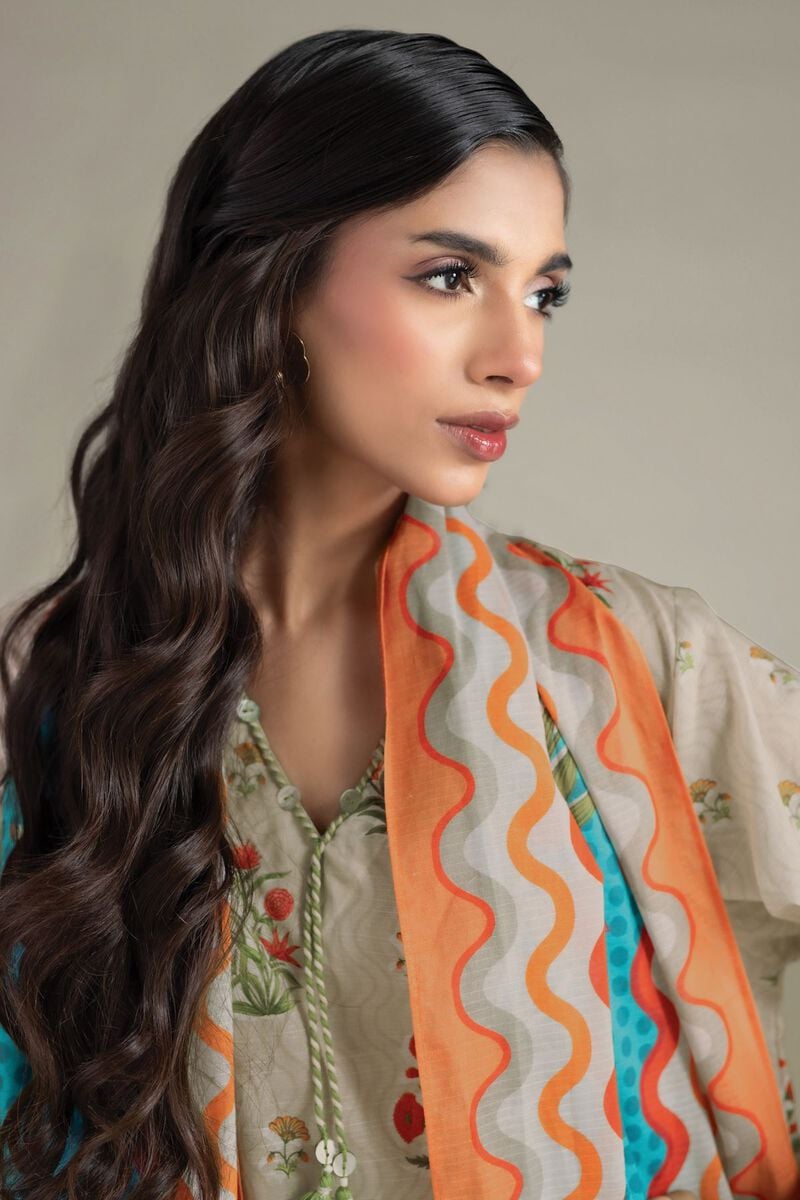 Printed | Cambric | 3-Piece Tailored Suit | USD 65.00