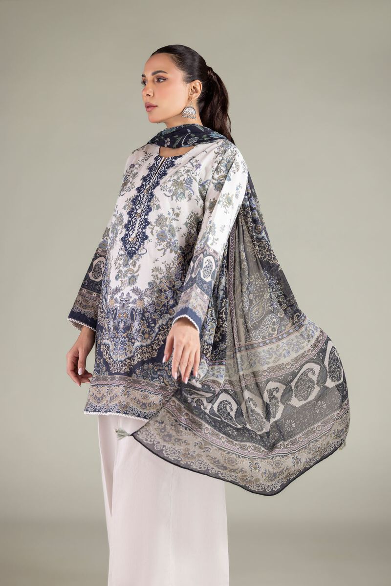 Embroidered | Cotton Dobby | Floral Tailored 3-Piece | USD 70.00
