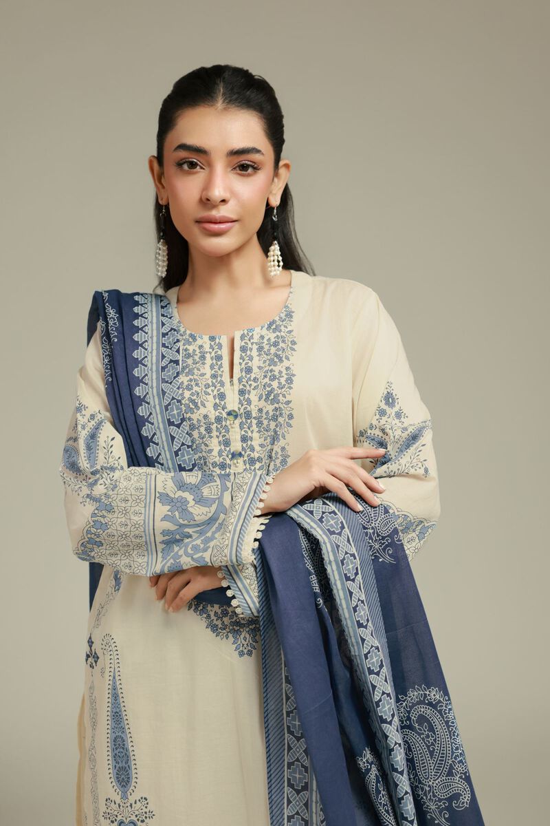 Printed | Cambric | Tailored 3-Piece Set | USD 65.00