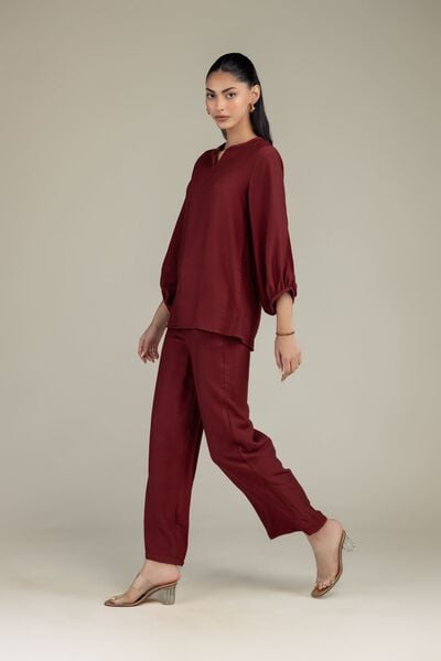 Dyed | Crepe | Trousers | USD 35.00