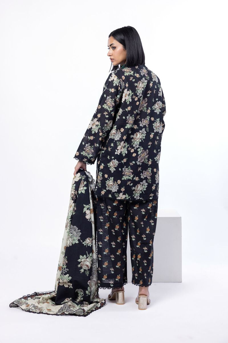 Printed | Textured Cotton | Tailored 3 Piece | USD 45.00
