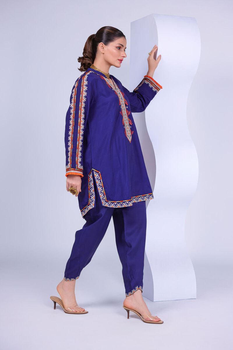 Embroidered | Russian Raw Silk | Kurta | USD 55.00