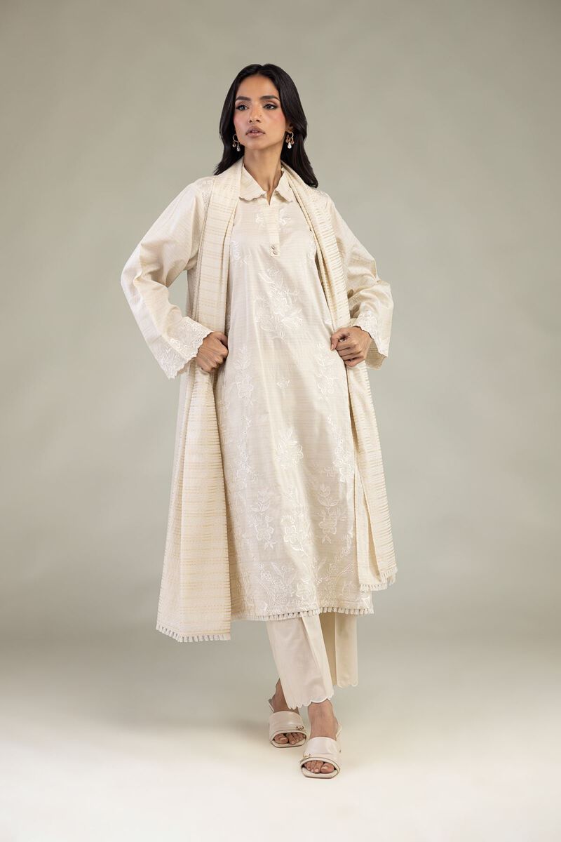 Embroidered | Messuri Dobby | Messuri Tailored 3-Piece | USD 85.00