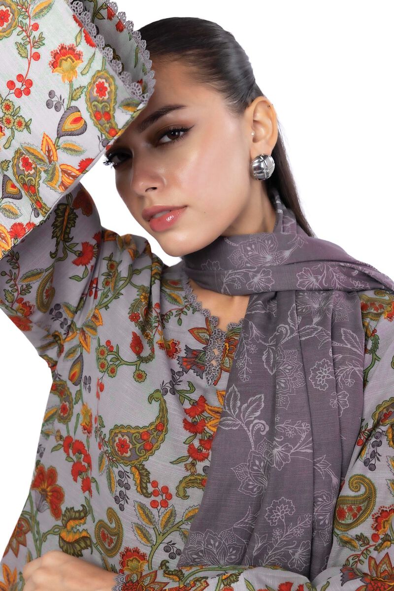 Printed | Khaddar | Tailored 3 Piece | USD 22.50