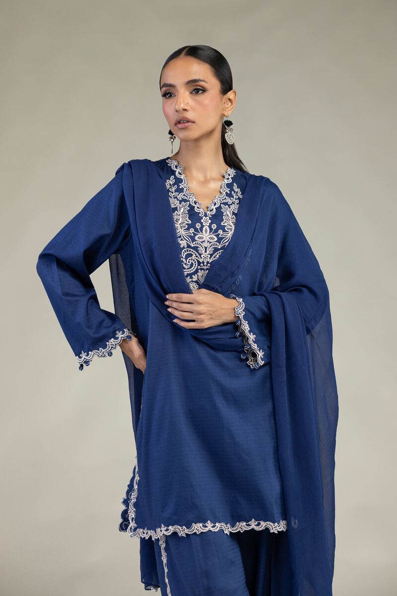 Embroidered | Dobby | Tailored 3-Piece Set | USD 80.00
