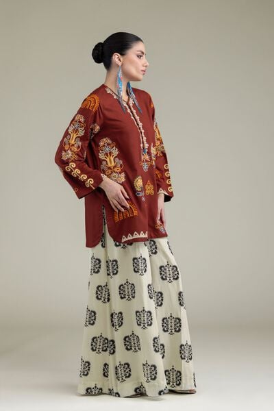 Embroidered | Raw Silk | Raw Silk Pants | USD 30.00