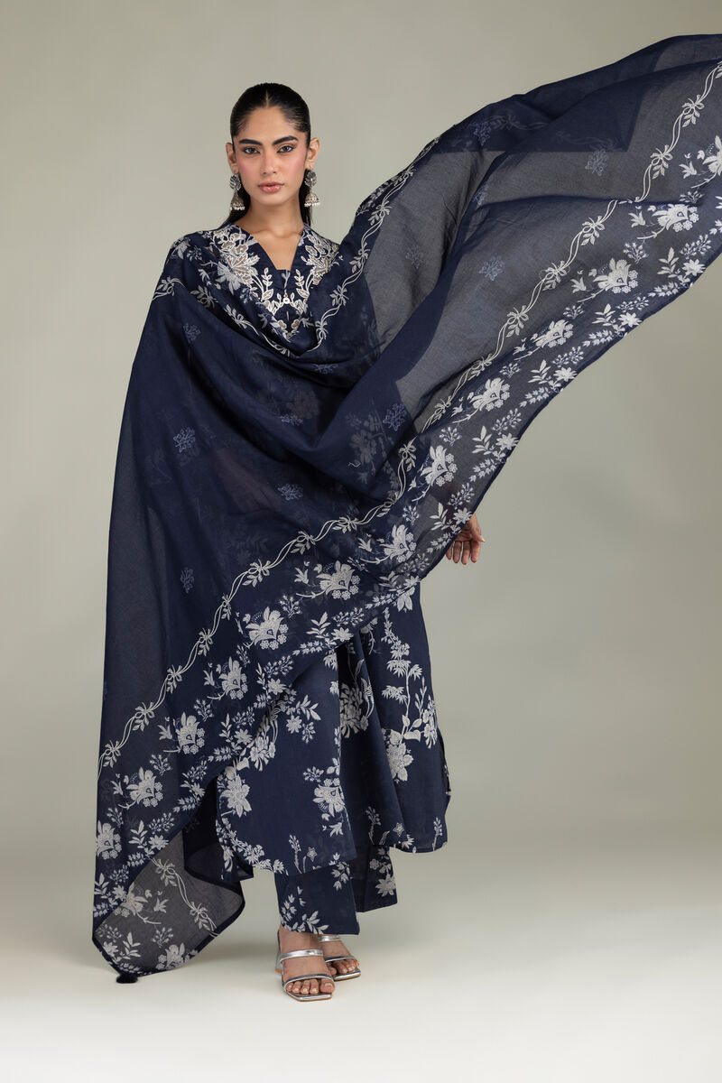 Embroidered | Lawn | Floral Lawn Dupatta | USD 25.00