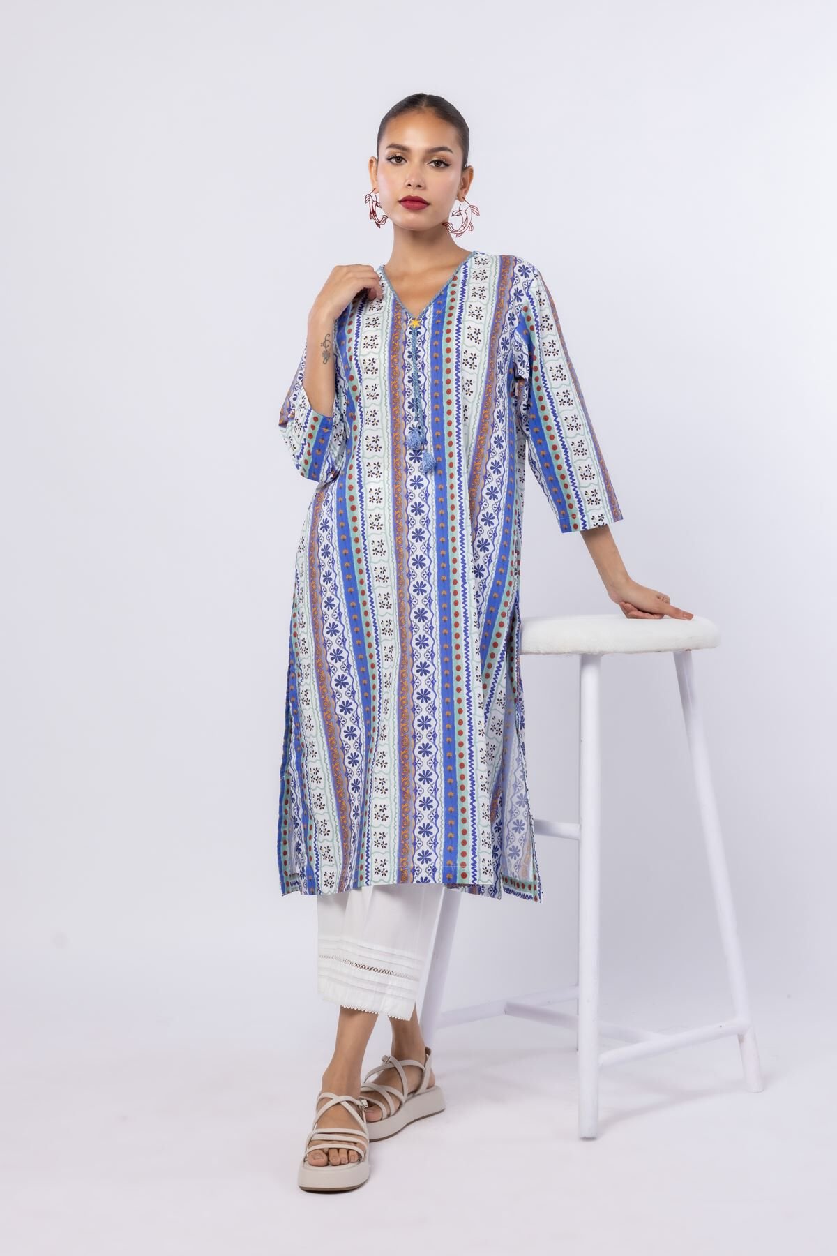 Printed Pakistani Kurta Shalwar For Women | Khaadi USA