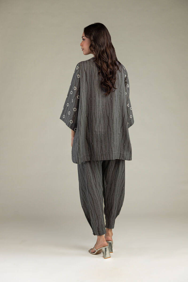 Printed | Cotton Dobby | Gray Cotton Kurta | USD 30.00