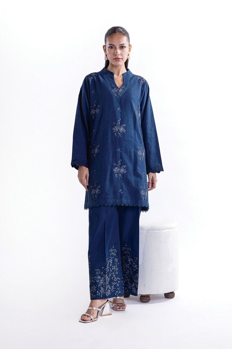 Embroidered | Crosshatch | Tailored 2 Piece | Top and Bottom | USD 45.00