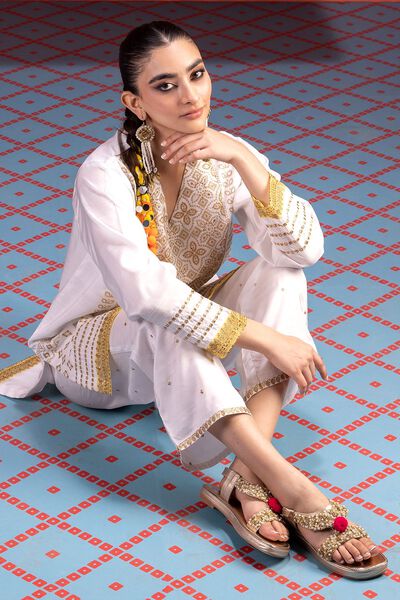 Classic Kurta, WHITE, hi-res