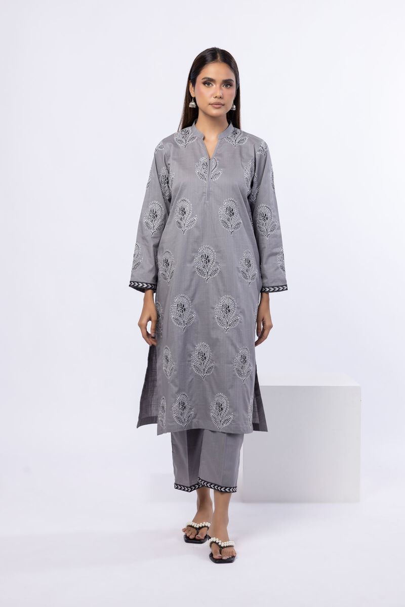 Embroidered | Crosshatch Poplin | Kurta | USD 17.50