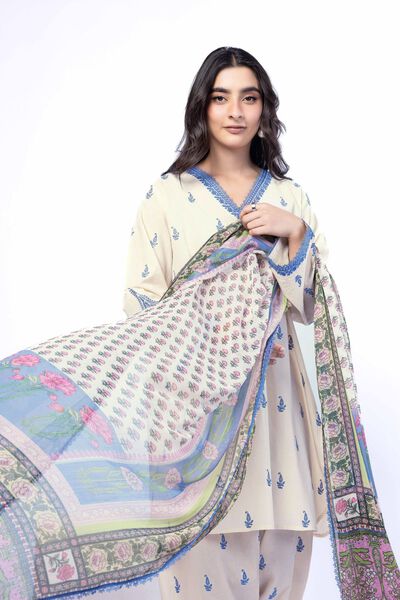 Embroidered | Cotton Dobby | Tailored 3 Piece | USD 75.00