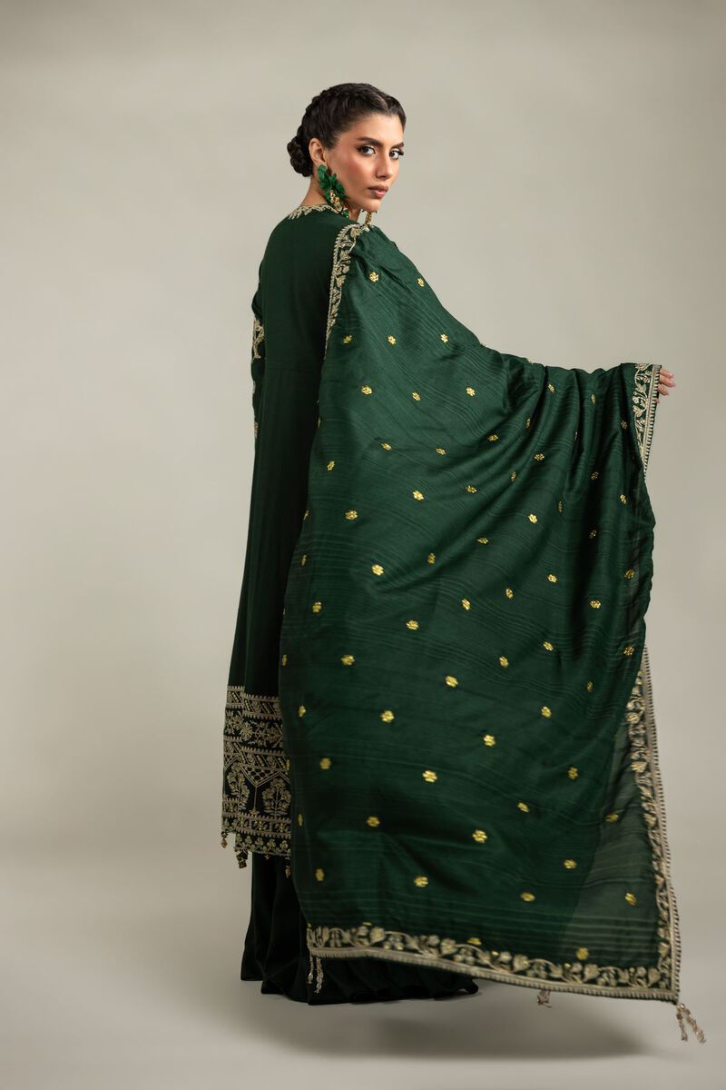 Embroidered | Raw Silk | 3-Piece Co-ord Set | USD 180.00