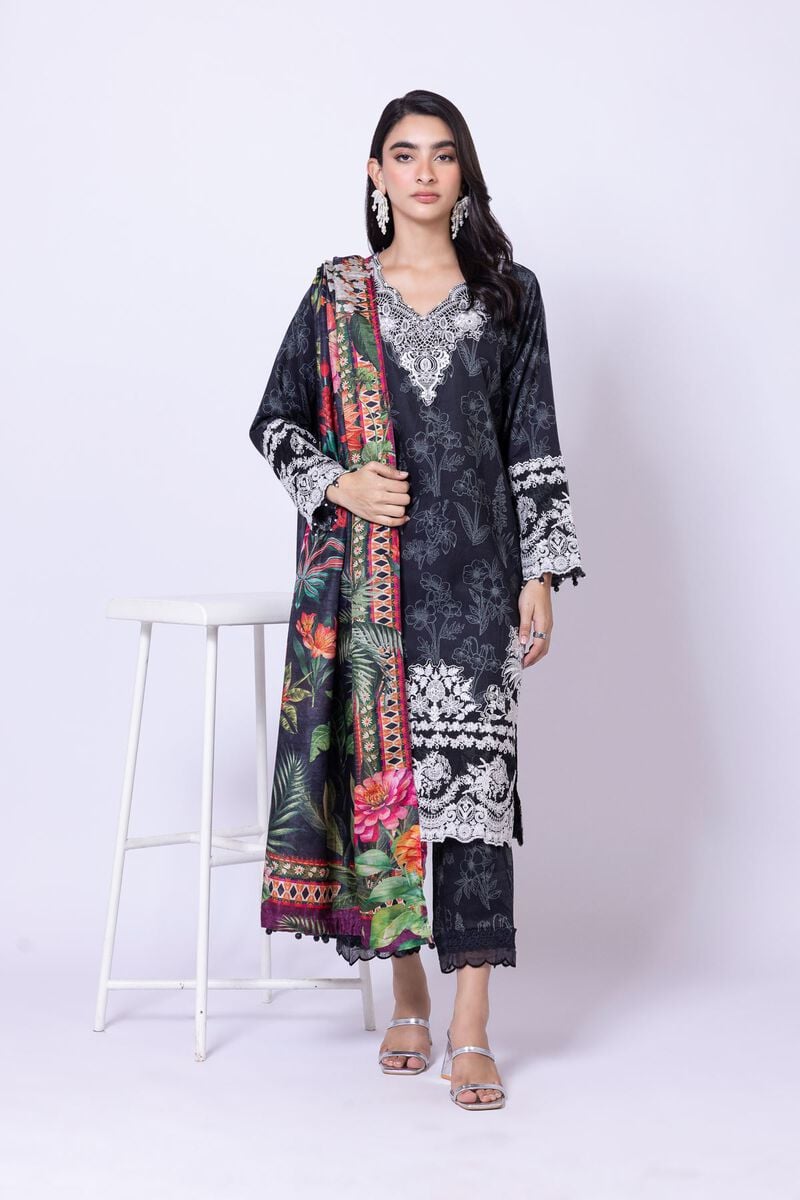 Embroidered | Cotton Satin | Pants | USD 11.00