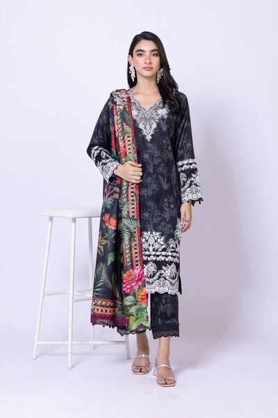 Embroidered | Cotton Satin | Pants | USD 11.00